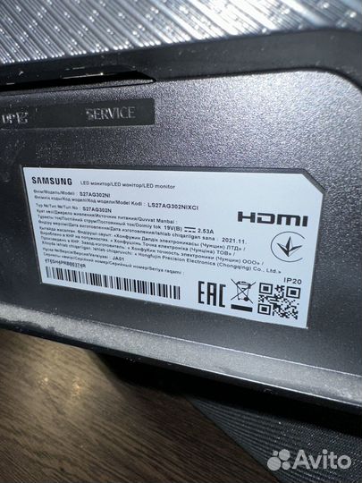 Монитор Samsung Odyssey G3 27