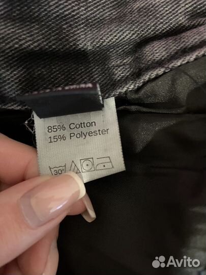 Джинсы женские черные широкие shein xs