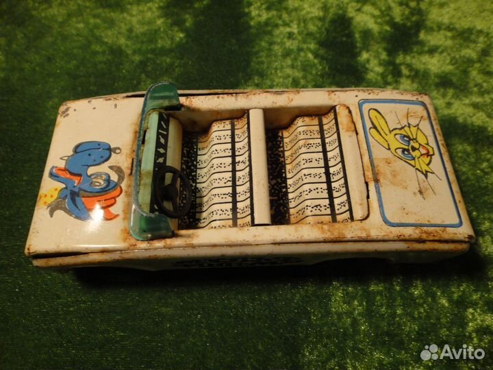 Детская Жестяная Машинка Игрушка СССР Олимпиада 80