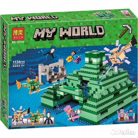 Лего Lego Bela 10734 Подводная крепость Minecraft