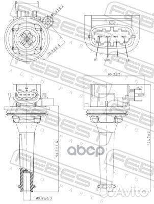 Катушка зажигания volvo S80 2007- 27640-001 Febest