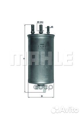 Фильтр топливный kl781 Mahle/Knecht