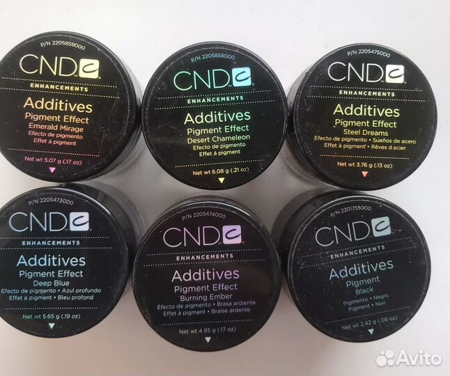 Пигменты cnd для ногтей