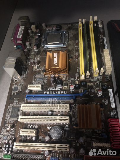 Материнская плата с процессором и озу