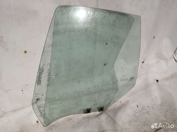 Стекло двери задней левой Renault Symbol