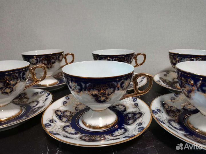 Чайная пара,сервиз Кузнецов