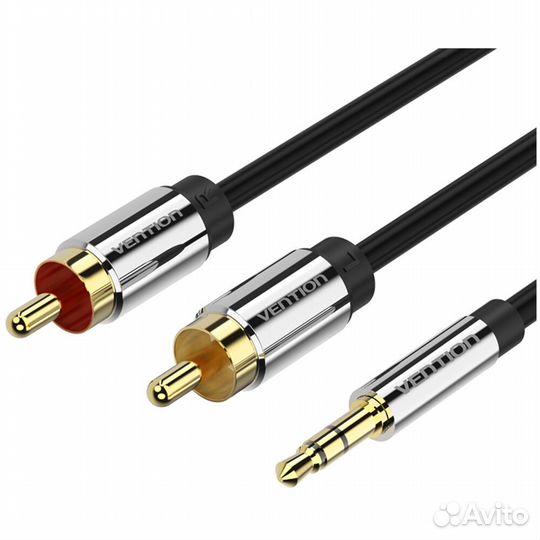 Кабель Jack (3.5mm) (M) - 2*RCA 1.5m #242864