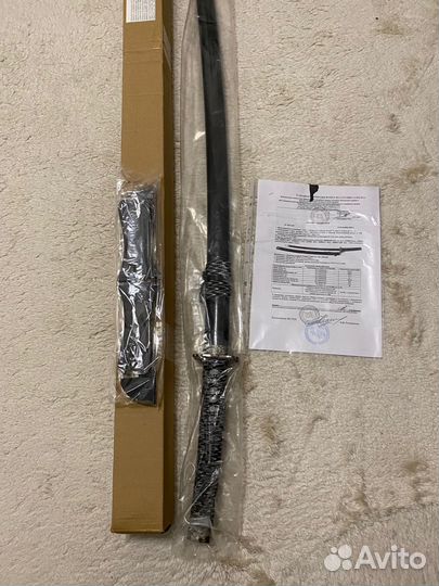 Катана на подставке сувенирный меч японский