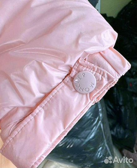 Пуховик Moncler pink с NFC женский