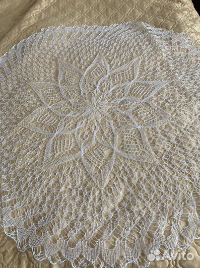 Скатерть вязаная спицами СССР