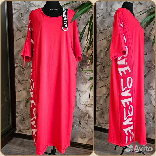 Женское новое платье большого размера р.64