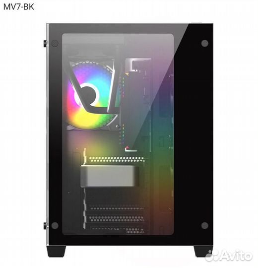 Корпус 1stplayer megaview MV7 Miditower Без бп чёр