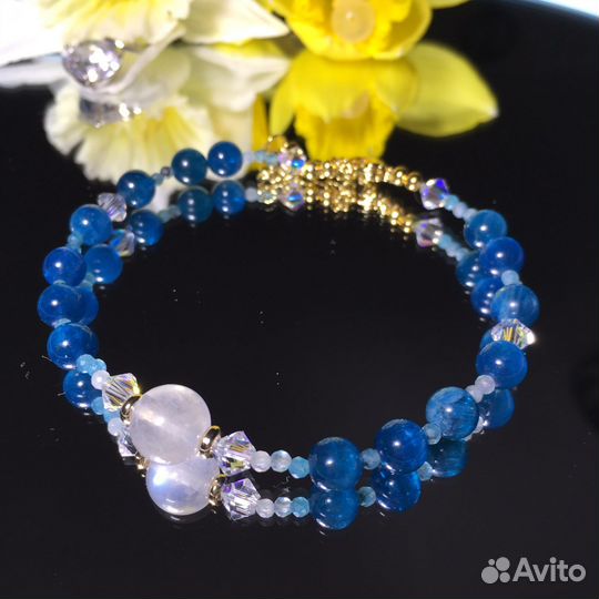 Браслет с апатитом