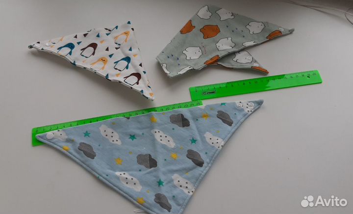 Слюнявчики тканевые