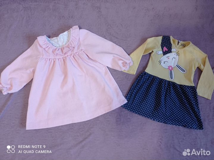 Вещи пакетом для девочки 80