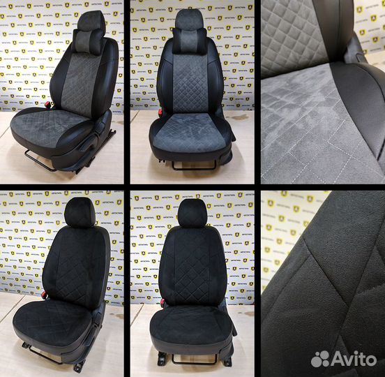 Авточехлы (алькантара) на Daewoo Matiz