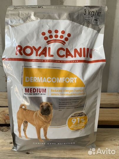 Royal Canin Dermacomfort для собак 3кг