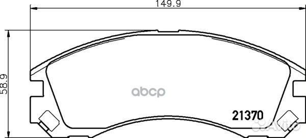 Колодки тормозные дисковые перед NP3032 NIS