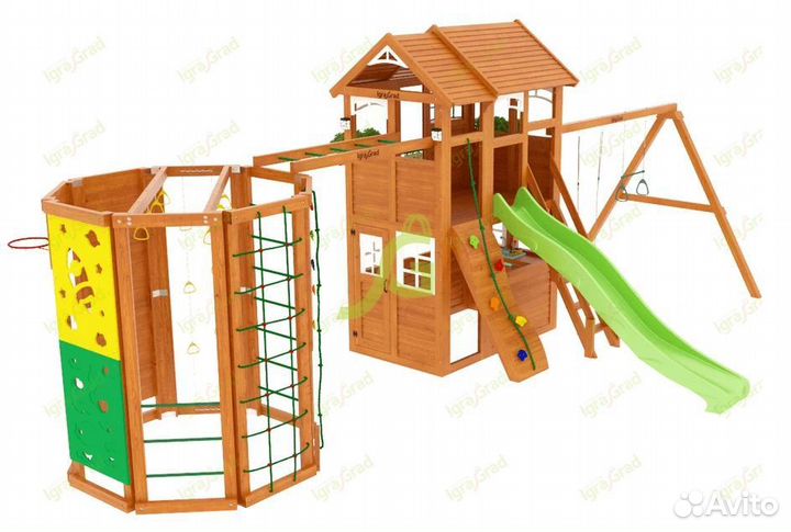 Детская площадка Клубный домик 2 с WorkOut Luxe