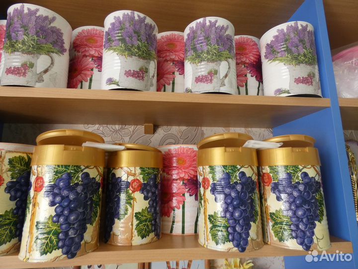 Под сыпучее, стаканы