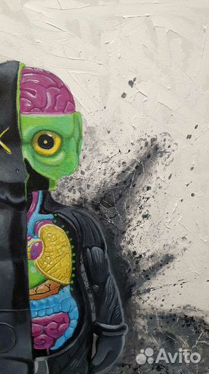 Картина Сфинкс, Kaws, Bearbrick, картина на заказ