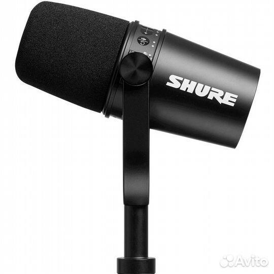 USB микрофон Shure MV7 + стойка Roxtone MS055