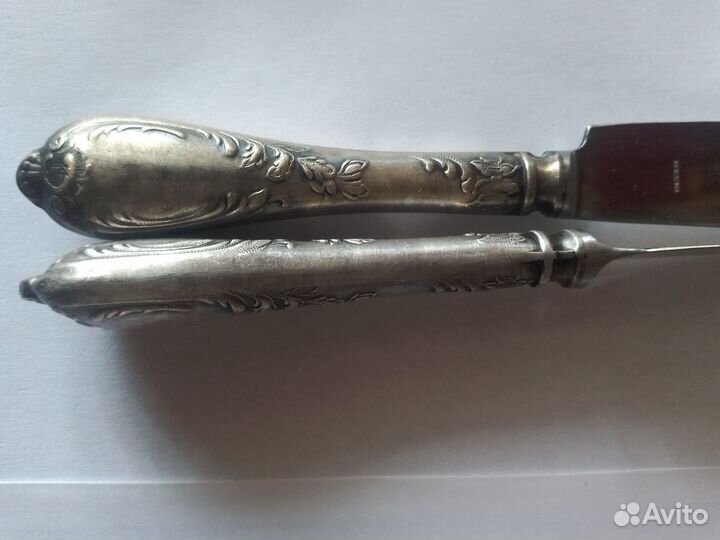 Столовые приборы Мельхиор,Медь,Нож,Ложк Вилка СССР