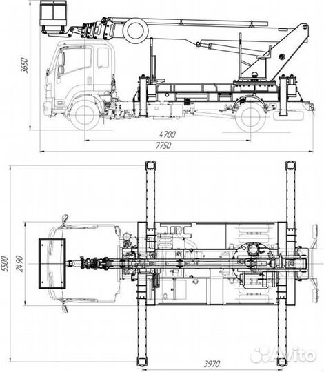 АВТОГИДРОПОДЪЕМНИК - JAC N90, 2024