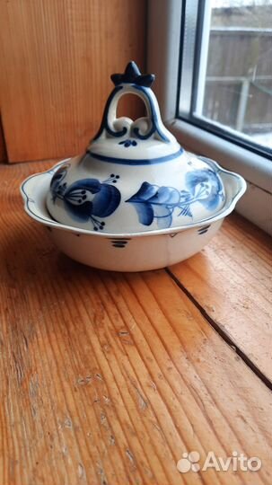 Гжель масленка