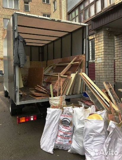 Вывоз мусора на газели