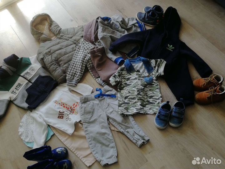 Детские вещи пакетом на мальчика 80 86