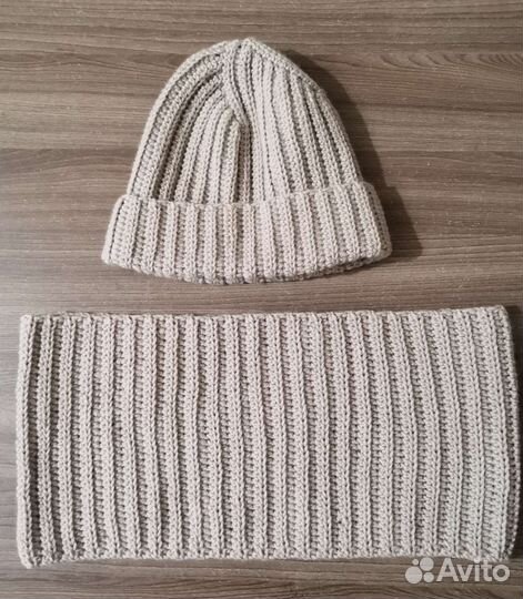 Комплект шапка и снуд детский