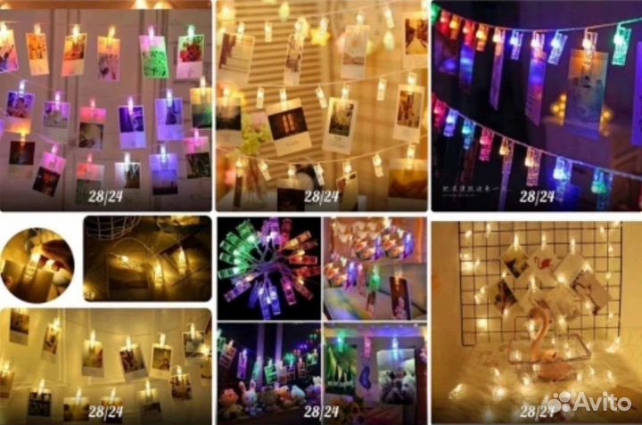 Гирлянда прищепка