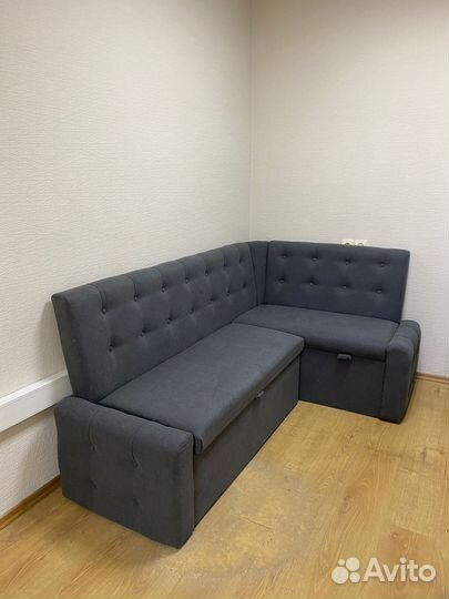 Диван угловой на кухню Верона Серый