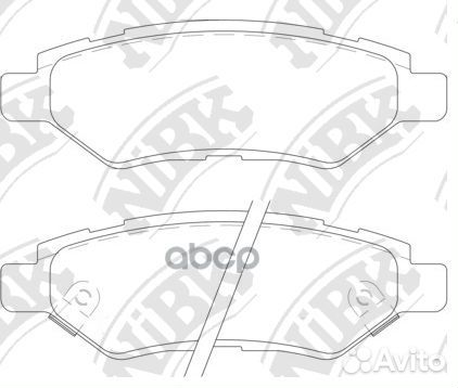 Колодки тормозные дисковые PN51007 NiBK