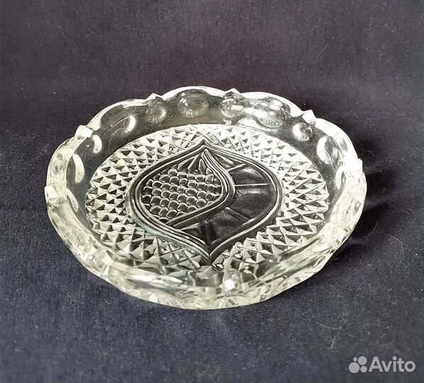 Блюдо хрустальное маленькое СССР