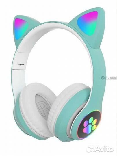 Беспроводные светящиеся наушники с Ушками