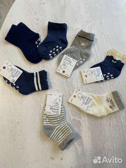 Носки новые детские для мальчика 6-12 месяцев
