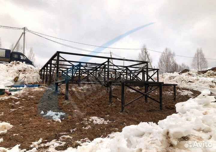 Установка винтовых свай