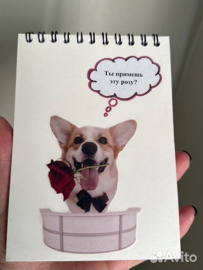 Блокнот Корги ручной работы