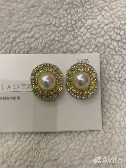 Серьги с жемчугом