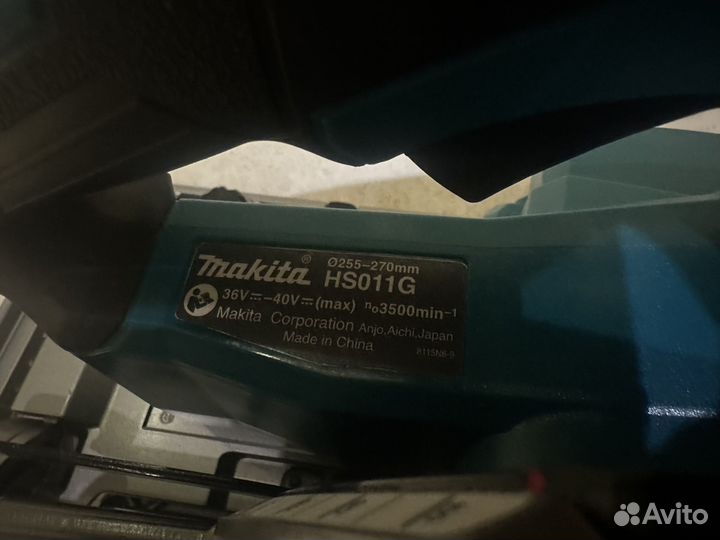Пила Makita HS011G XGT 40V