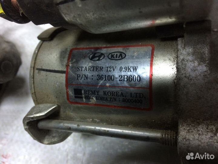 Solaris RIO Стартер G4FA G4FC G4FG