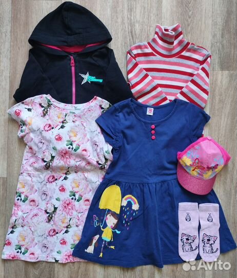 Вещи пакетом для девочки 98-104