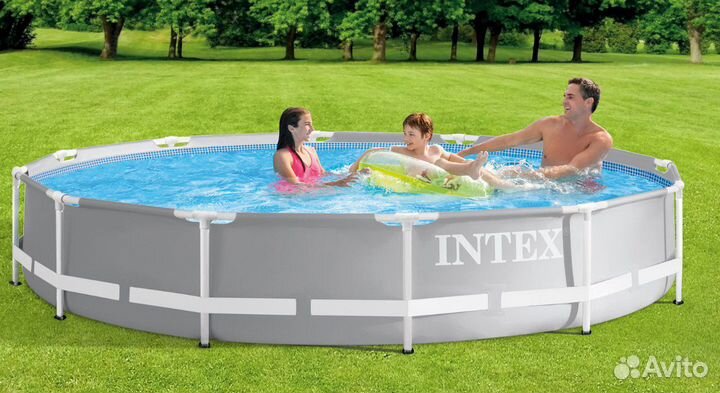 26710 Бассейн каркасный круглый Intex 366х76 см