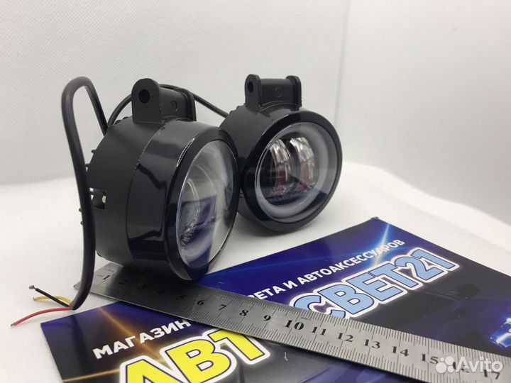 Led противотуманка с ангельской глазкой