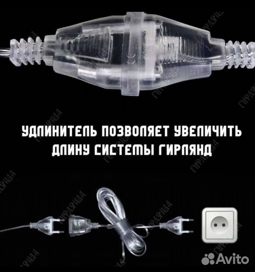 Удлинитель для гирлянды