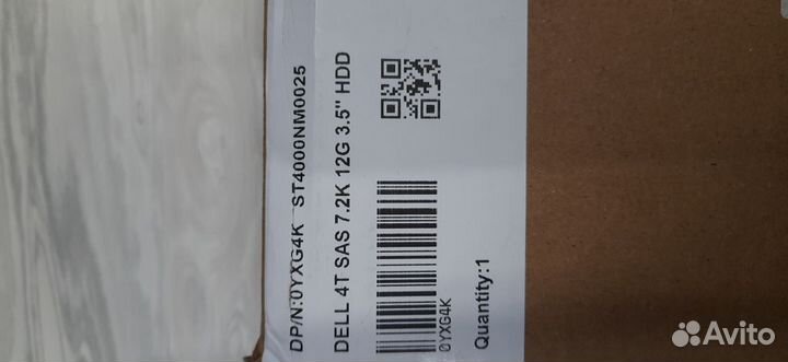 Продаю Жесткий диск YXG4K Dell 4TB 7.2K 12Gb/s 3.5