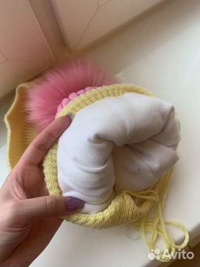 Шапка и снуд для девочки 2-3 года
