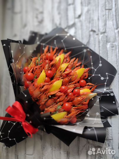 Съедобный букет из раков/ мужской букет